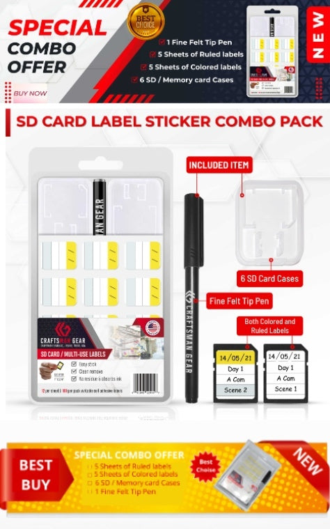 Combo Deal of the Day <br>Multipurpose SD Card Stickers